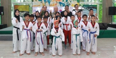 Ada Eksebisi Taekwondo Bocil, Peringatan 50 Tahun Indonesia-Korsel Meriah