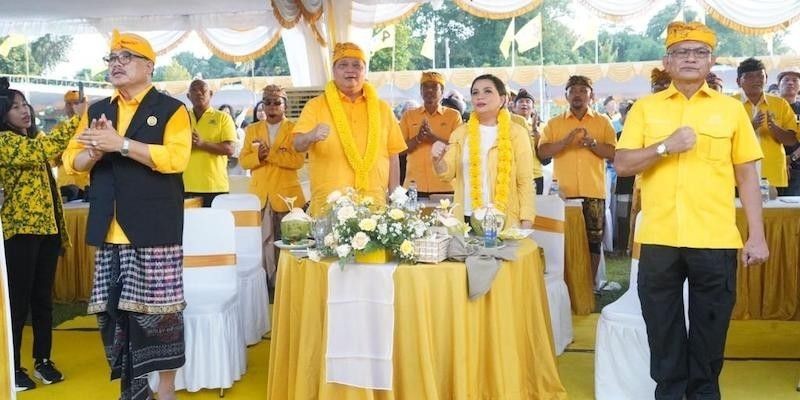 Di Bali Airlangga Dorong Perubahan, Golkar Harus Nomor 1