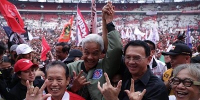 Ahok Melaga di Arena